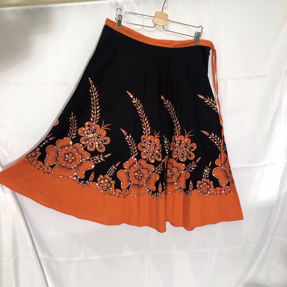 Bohemian Sequined Circle Skirt